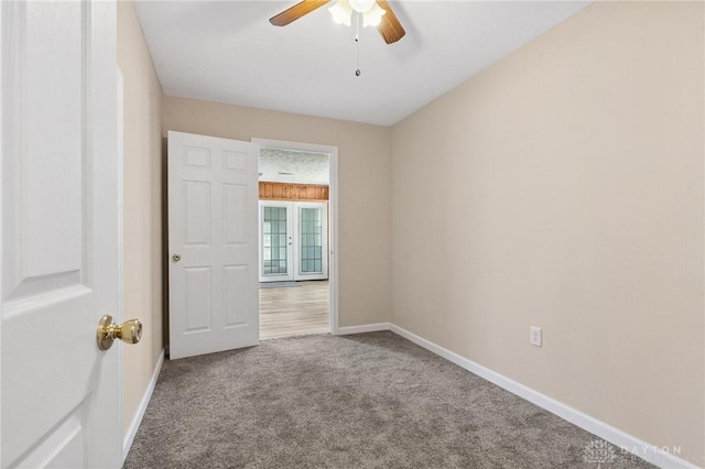 442 Kirkwood Dr, Fairborn, OH 45324 - carpeted spare room with a ceiling fan and baseboards