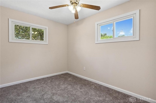 442 Kirkwood Dr, Fairborn, OH 45324 - spare room featuring carpet floors and ceiling fan