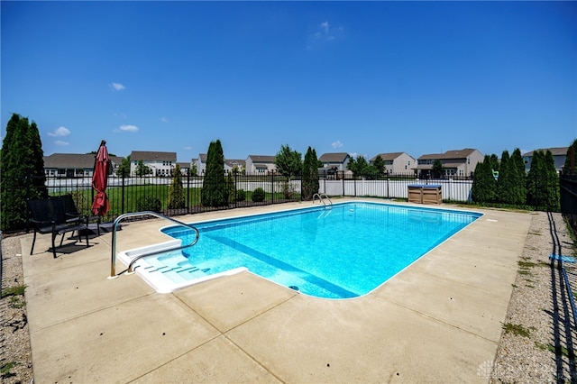 2933 E Ambrosia Ln, Xenia, OH 45385 - view of pool with a patio area and a residential view