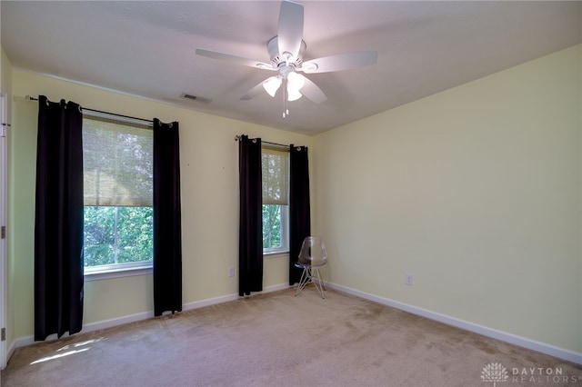 2933 E Ambrosia Ln, Xenia, OH 45385 - carpeted empty room featuring ceiling fan and baseboards