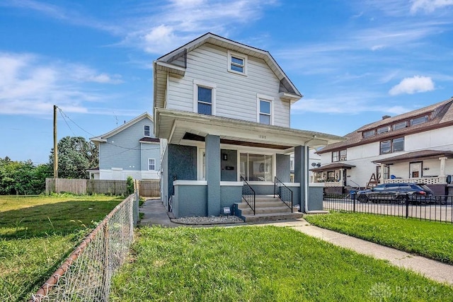 1200 Wyoming St, Dayton, OH 45410 - american foursquare style home with a porch