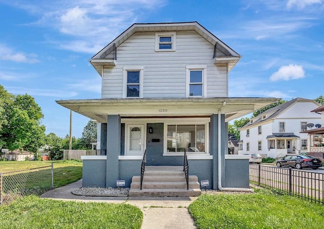 1200 Wyoming St, Dayton, OH 45410 - view of front of home featuring covered porch