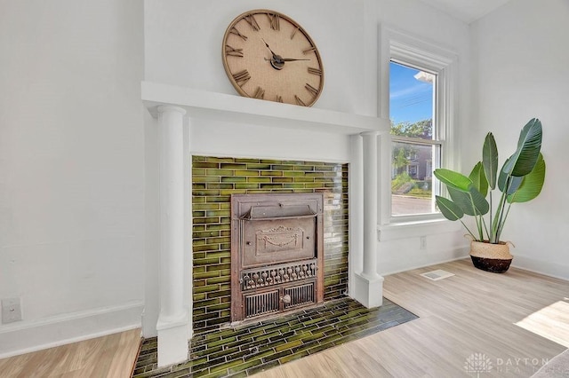 1200 Wyoming St, Dayton, OH 45410 - detailed view of wood finished floors and baseboards