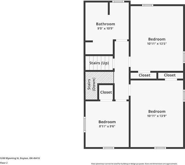 1200 Wyoming St, Dayton, OH 45410 - view of home floor plan