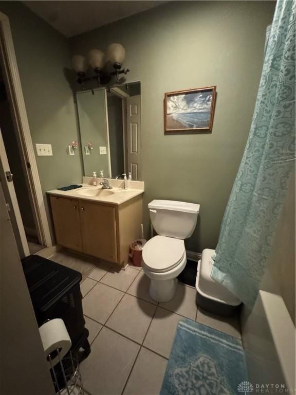 428 E Center St, Germantown, OH 45327 - bathroom with vanity and tile patterned floors