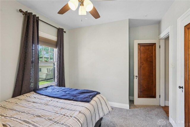 439 Monteray Ave, Oakwood, OH 45419 - carpeted bedroom with ceiling fan and baseboards