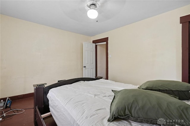19 S Alder St Unit 21, Dayton, OH 45417 - bedroom featuring wood finished floors and a ceiling fan