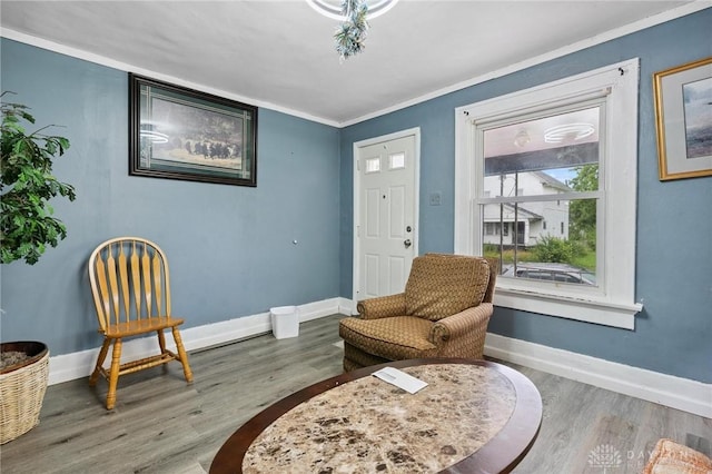 19 S Alder St Unit 21, Dayton, OH 45417 - sitting room featuring wood finished floors and ornamental molding