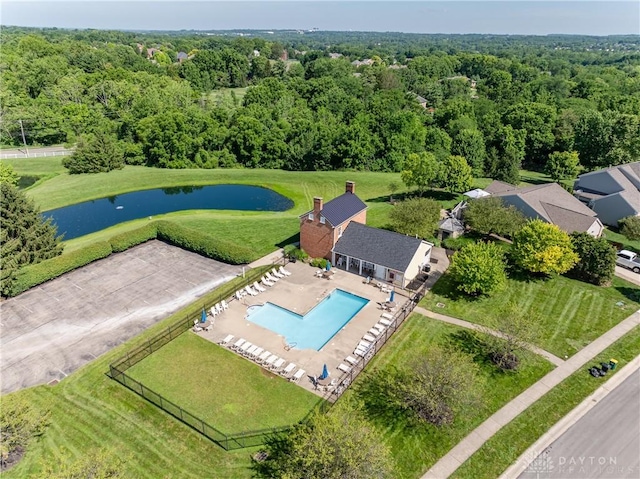24 Dinsley Pl, Springboro, OH 45066 - bird's eye view of a nearby body of water and a forest