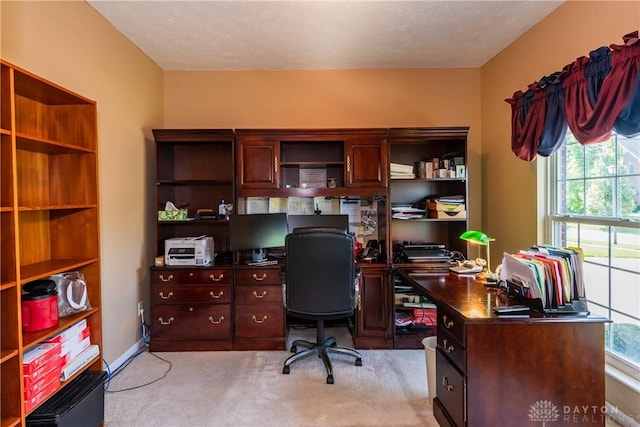 24 Dinsley Pl, Springboro, OH 45066 - home office with light carpet and healthy amount of natural light