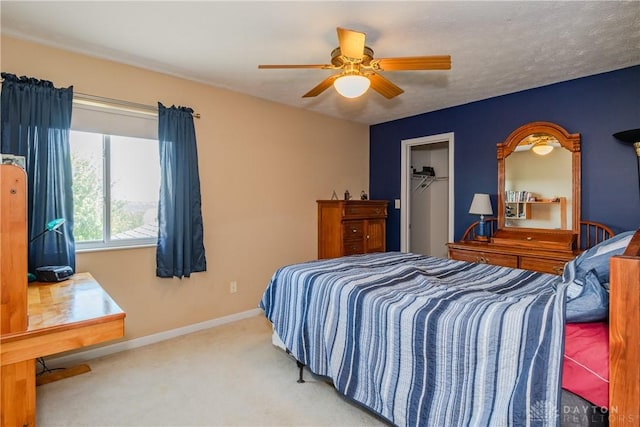 24 Dinsley Pl, Springboro, OH 45066 - carpeted bedroom featuring a ceiling fan and a closet