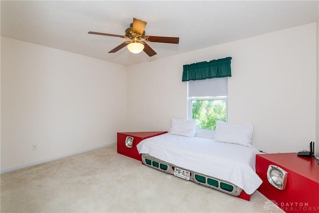 24 Dinsley Pl, Springboro, OH 45066 - carpeted bedroom with a ceiling fan