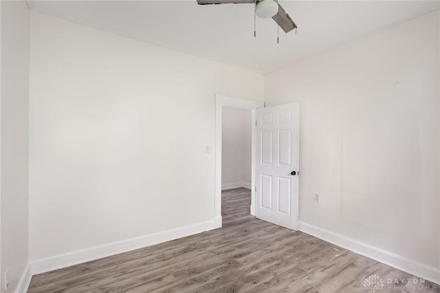 36 Leaman St, Xenia, OH 45385 - spare room featuring ceiling fan and wood finished floors