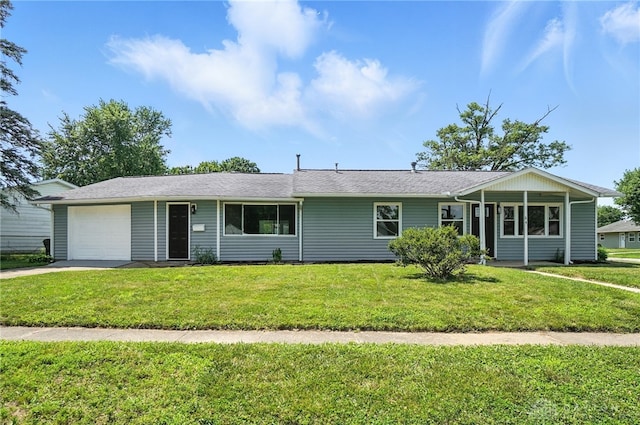 64 Cato Dr, Xenia, OH 45385 - ranch-style home featuring an attached garage, concrete driveway, and a front yard