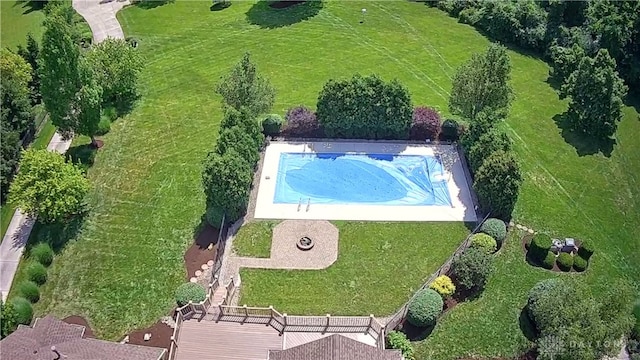 1962 Fountain View Dr, Dayton, OH 45414 - bird's eye view of a pool