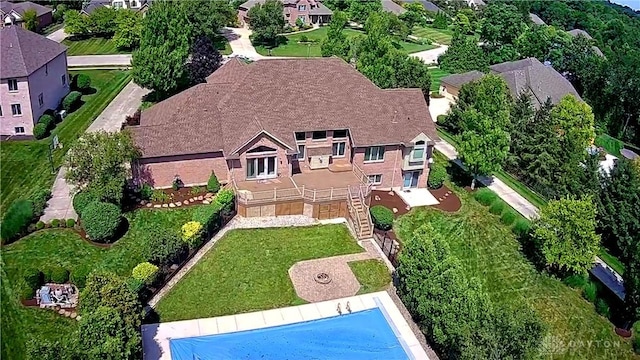 1962 Fountain View Dr, Dayton, OH 45414 - aerial view of residential area with a pool area