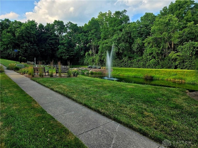 1962 Fountain View Dr, Dayton, OH 45414 - view of property's community with a yard and a water view