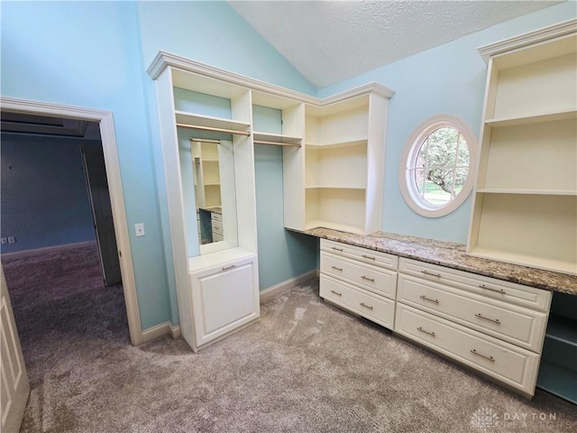 1962 Fountain View Dr, Dayton, OH 45414 - walk in closet featuring light colored carpet and lofted ceiling