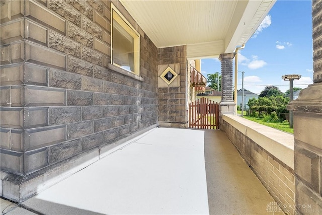 307 E Cherry St, New Paris, OH 45347 - view of covered porch