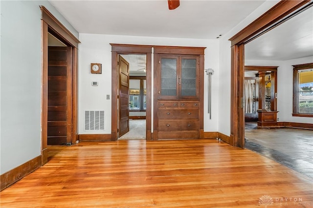 307 E Cherry St, New Paris, OH 45347 - unfurnished room featuring light wood-type flooring and baseboards