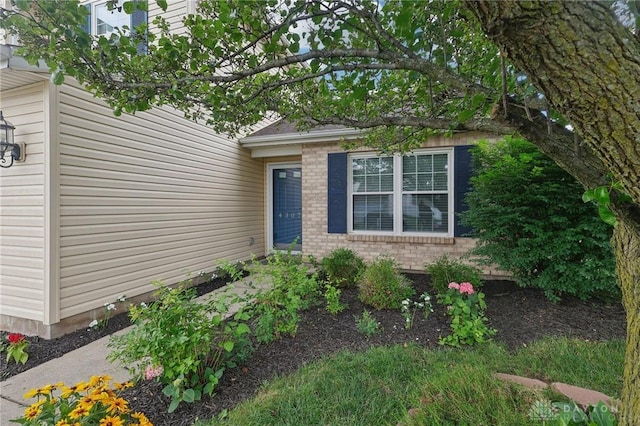 4307 Dobbin Cir, Dayton, OH 45424 - property entrance with brick siding