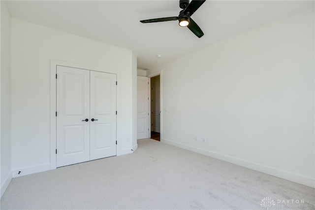 9508 Magnolia Ct, Washington Twp, OH 45458 - unfurnished bedroom with carpet flooring, a closet, and a ceiling fan