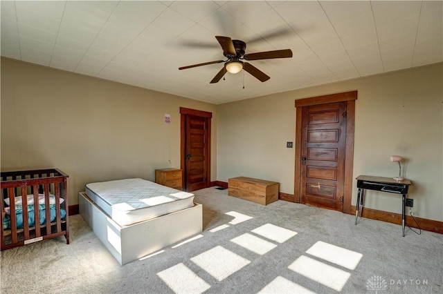 513 S High St, Arcanum, OH 45304 - bedroom featuring carpet flooring and ceiling fan