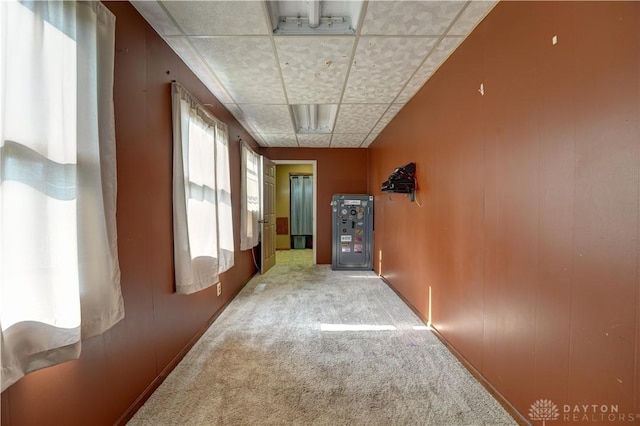 513 S High St, Arcanum, OH 45304 - corridor with a paneled ceiling and carpet floors