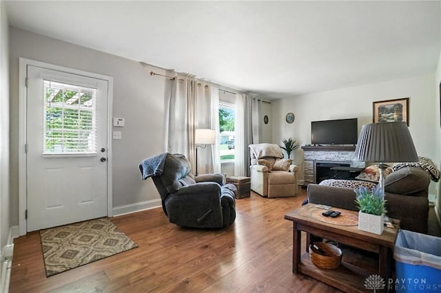 4513 Hannah Dr, Middletown, OH 45044 - living room featuring wood finished floors