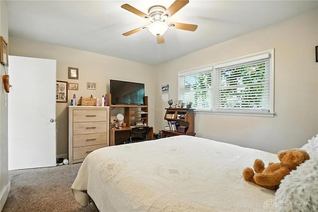 4513 Hannah Dr, Middletown, OH 45044 - bedroom with carpet flooring and a ceiling fan