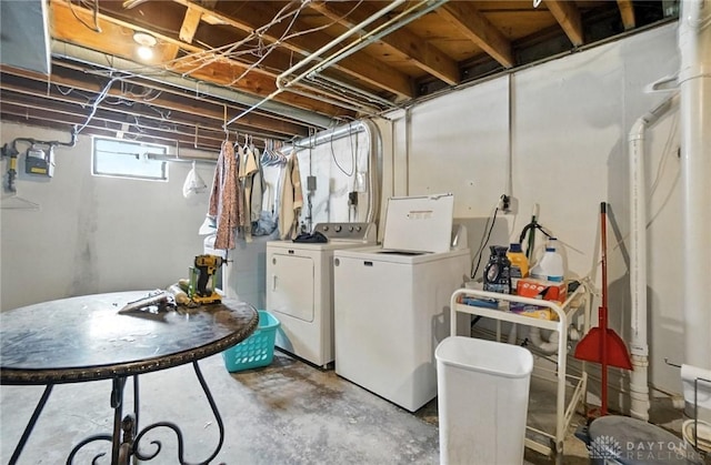 4513 Hannah Dr, Middletown, OH 45044 - basement with washing machine and dryer