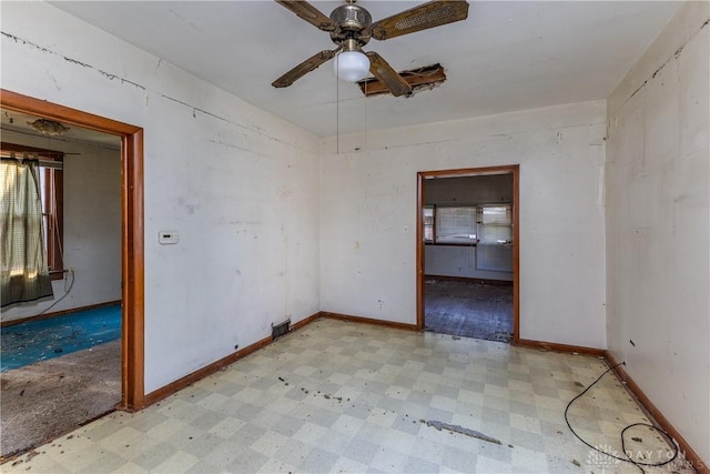 2005 Queen Ave, Middletown, OH 45044 - empty room featuring light flooring and ceiling fan