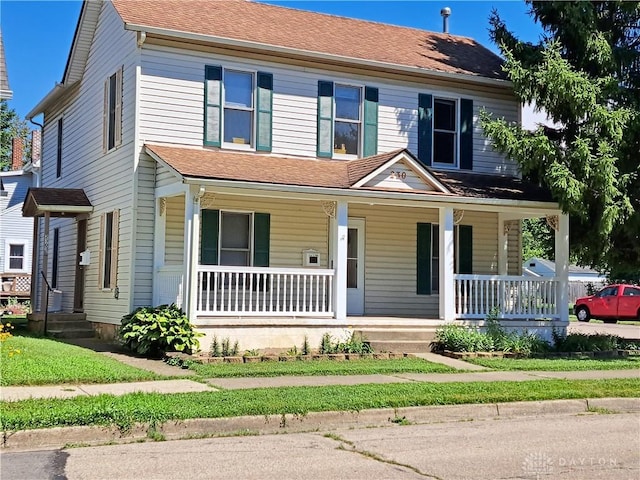 230 S 5th St, Miamisburg, OH 45342 - view of front of home with covered porch