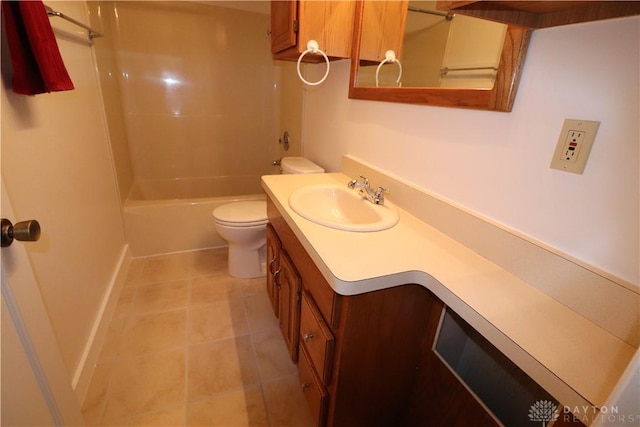230 S 5th St, Miamisburg, OH 45342 - full bath with vanity, tile patterned flooring, and bathing tub / shower combination