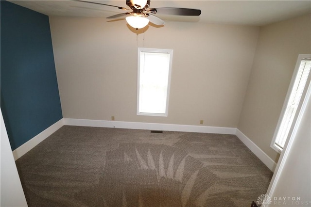 230 S 5th St, Miamisburg, OH 45342 - carpeted spare room with healthy amount of natural light and ceiling fan