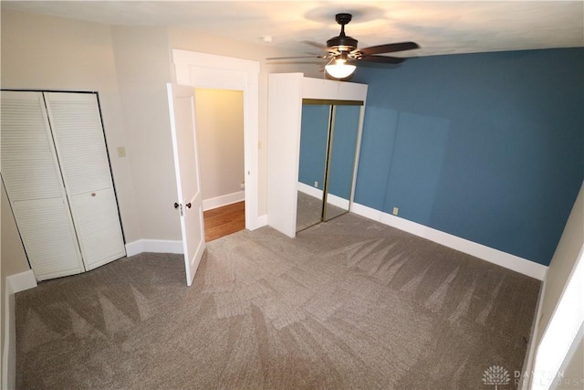 230 S 5th St, Miamisburg, OH 45342 - unfurnished bedroom featuring carpet floors and a ceiling fan