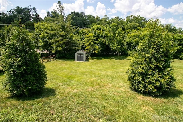 6377 Holloway Dr, Liberty Twp, OH 45044 - view of yard with a storage unit