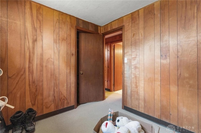 1009 Cottage Court Dr, Fairborn, OH 45324 - carpeted spare room featuring wooden walls