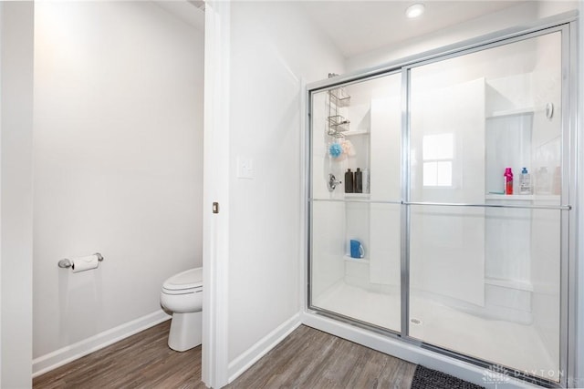 2246 Cold Stream Dr, Centerville, OH 45458 - full bathroom featuring wood finished floors and a stall shower