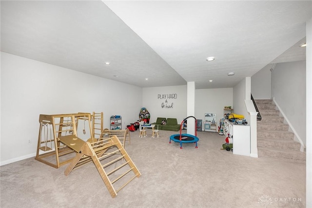 2246 Cold Stream Dr, Centerville, OH 45458 - playroom with carpet and recessed lighting