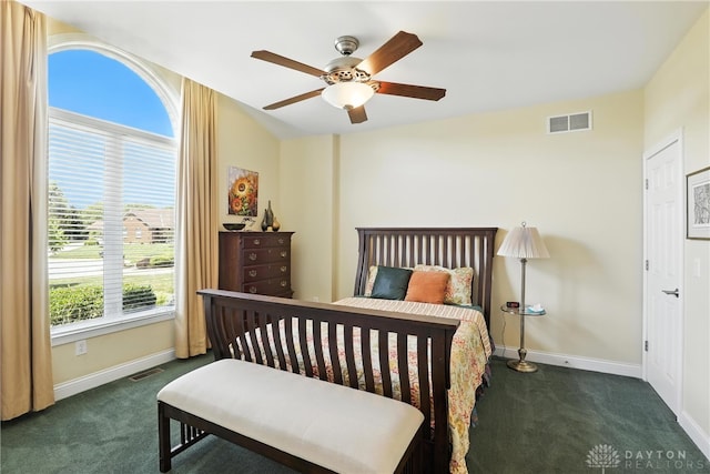 6885 Willow Creek Run, Liberty Twp, OH 45044 - bedroom featuring carpet and ceiling fan