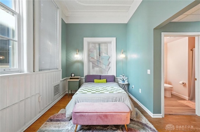 226 Mcdaniel St Unit 160, Dayton, OH 45405 - bedroom with wood finished floors and connected bathroom