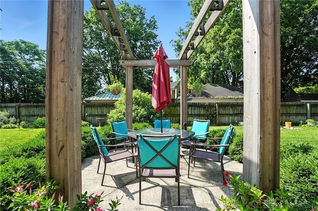 226 Mcdaniel St Unit 160, Dayton, OH 45405 - fenced backyard featuring outdoor dining area and a patio
