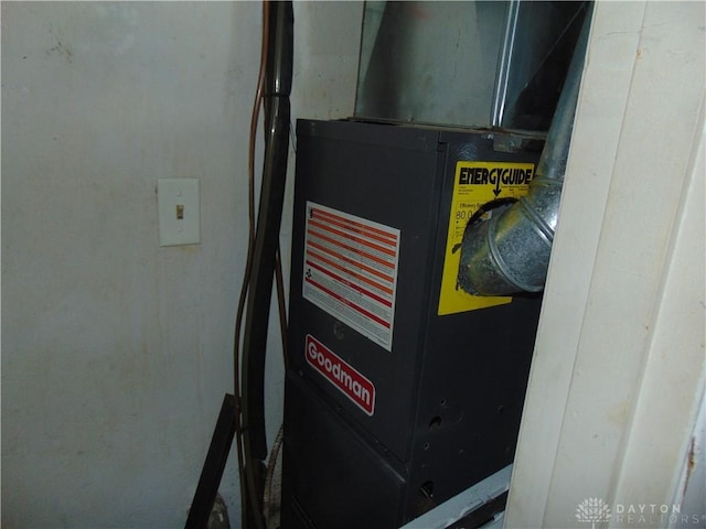 2628 Saint Charles Ave, Dayton, OH 45410 - utility room with heating unit