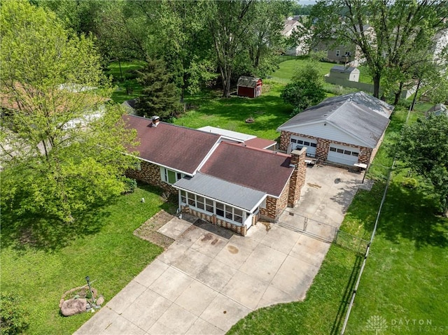 2841 Prospect Dr, Fairborn, OH 45324 - view from above of property