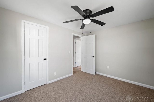 9351 Marcella Dr, Franklin, OH 45005 - unfurnished bedroom with carpet flooring and a ceiling fan