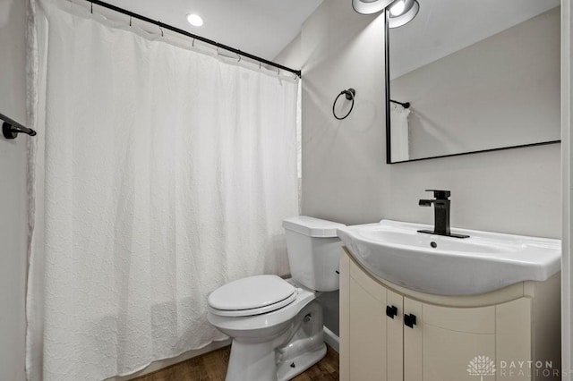 9351 Marcella Dr, Franklin, OH 45005 - bathroom with wood finished floors and vanity