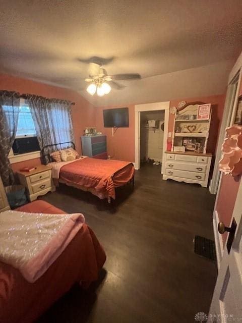 63 N Main St, West Alexandria, OH 45381 - bedroom featuring dark wood finished floors and a ceiling fan