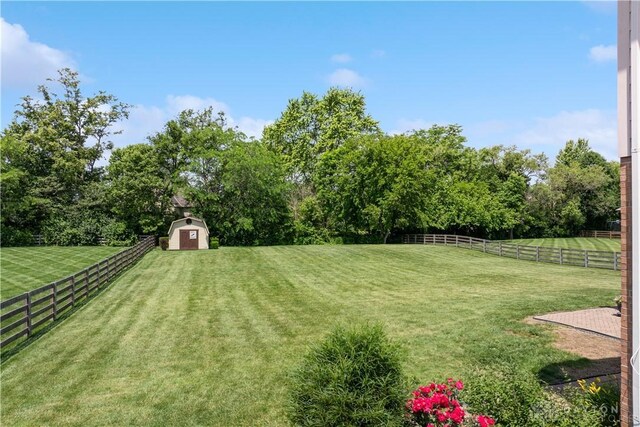 5535 Longhunter Chase Dr, Liberty Twp, OH 45044 - fenced backyard featuring a storage shed