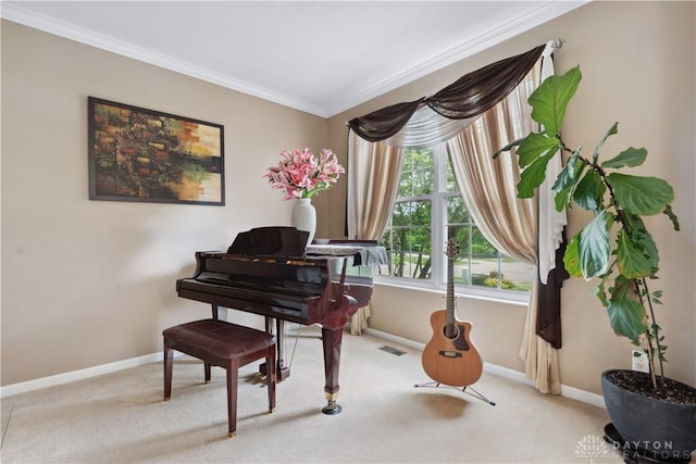 5535 Longhunter Chase Dr, Liberty Twp, OH 45044 - sitting room featuring crown molding and carpet floors